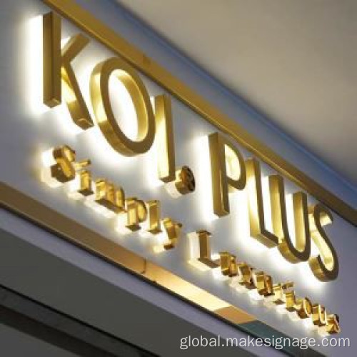 Custom Backlit Letters Backlit Led Letter Sign Manufactory